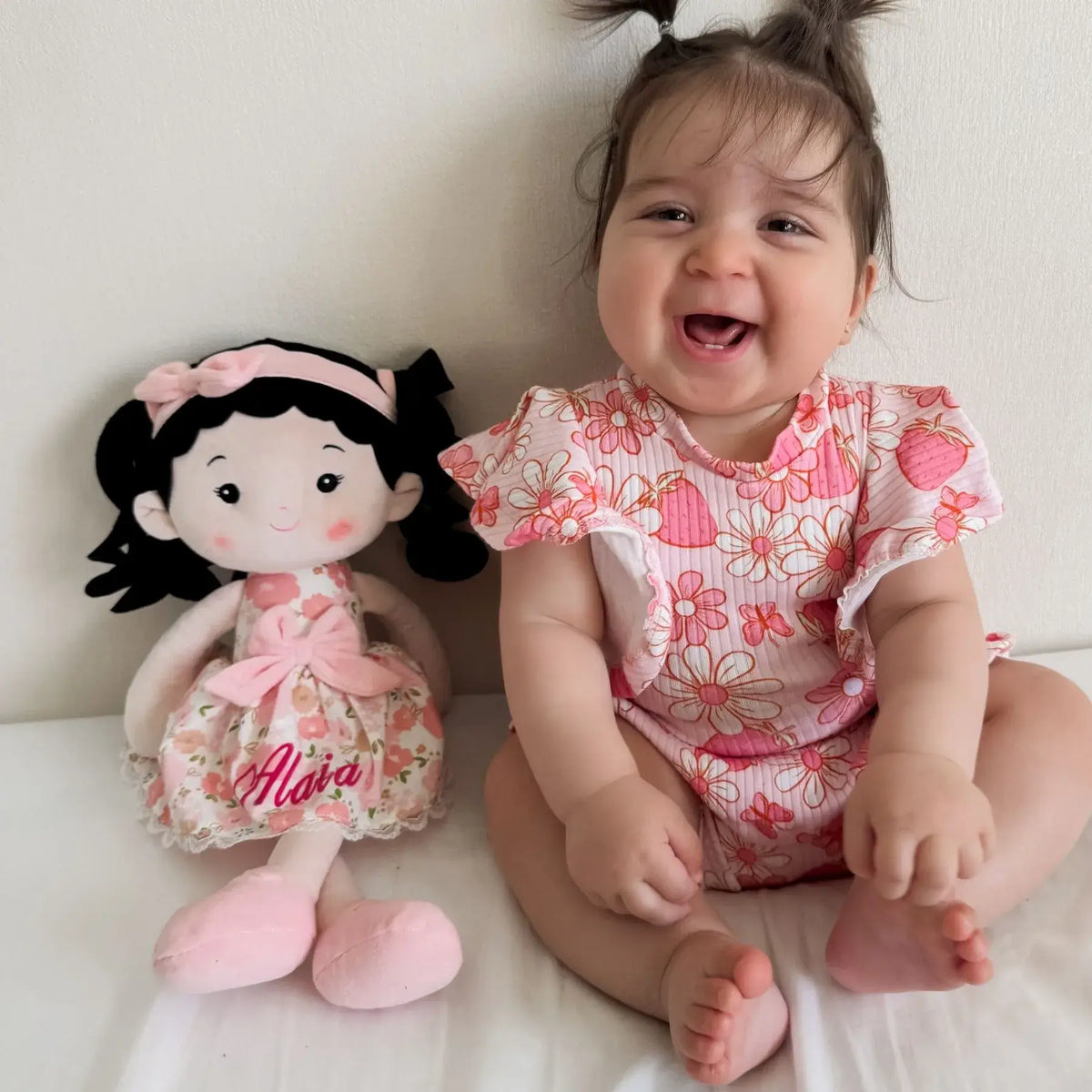 Leyadoll Soft Plush Personalized Leya Doll, My First Baby Doll