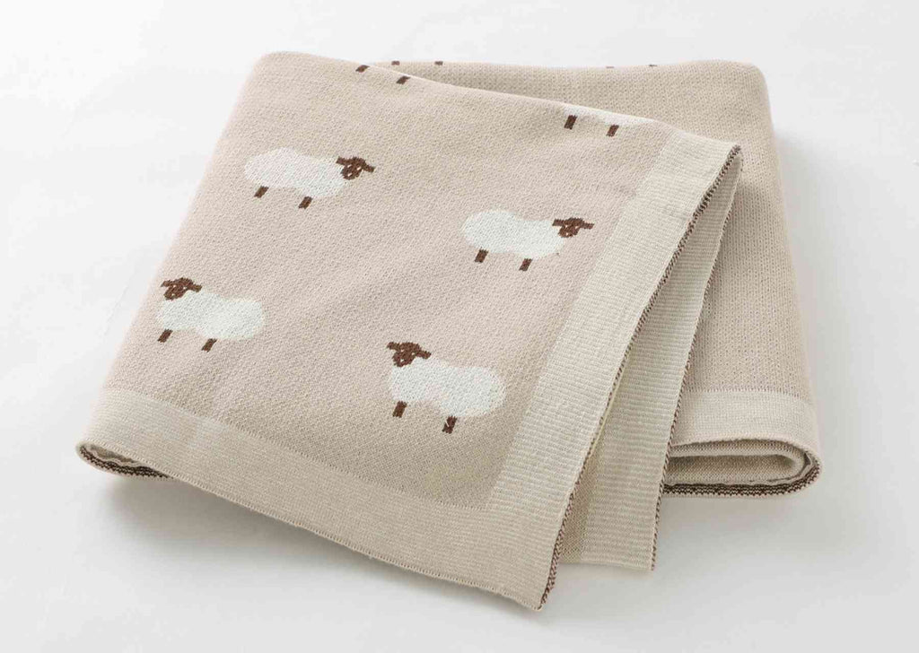 Personalized Baby Sheep Blanket