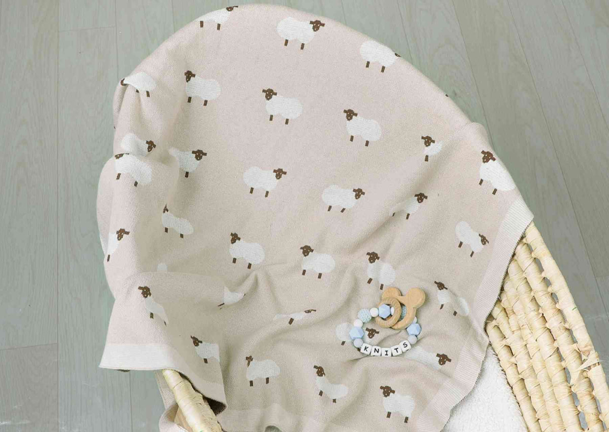 Personalized Baby Sheep Blanket