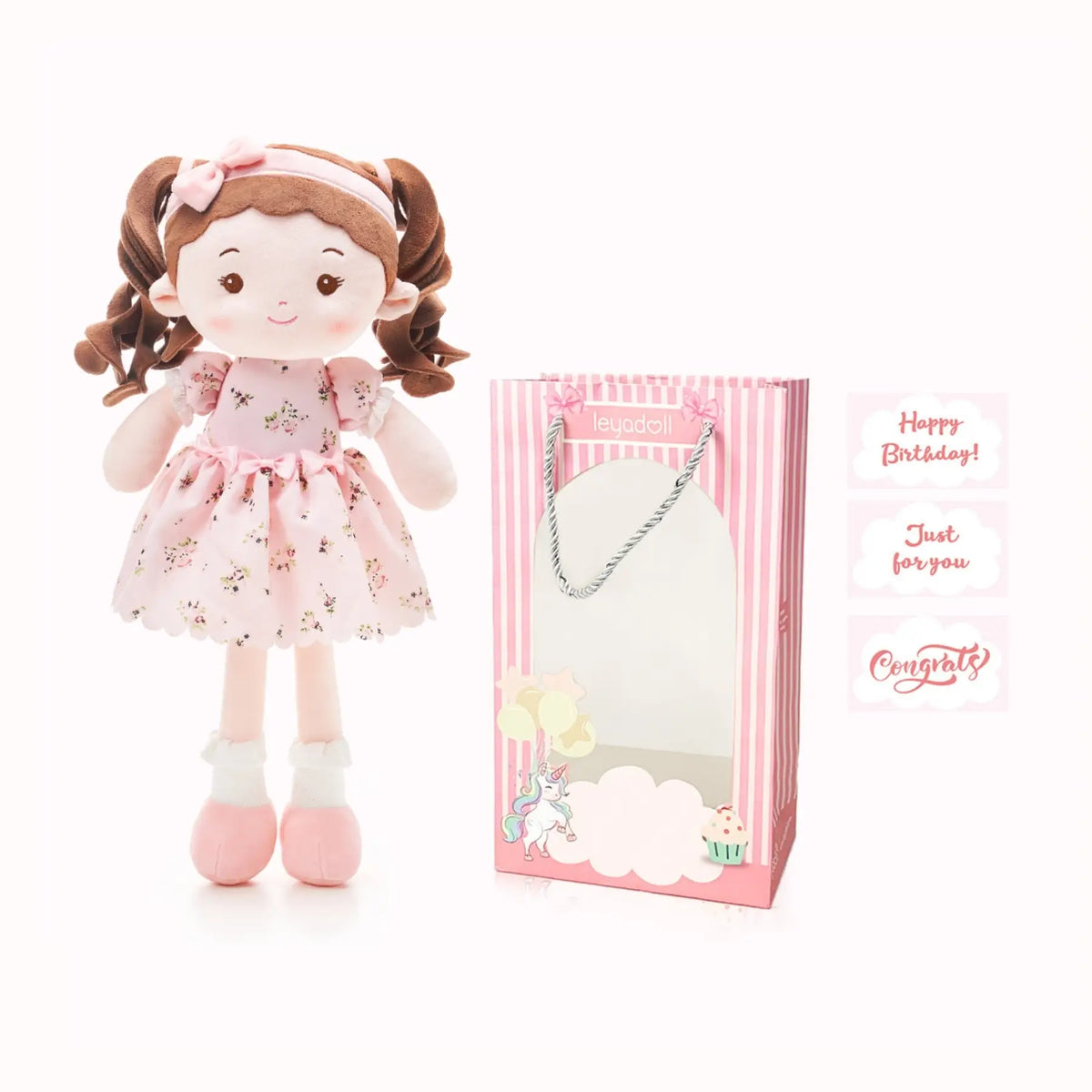 Leyadoll Soft Plush Personalized Leya Doll, My First Baby Doll